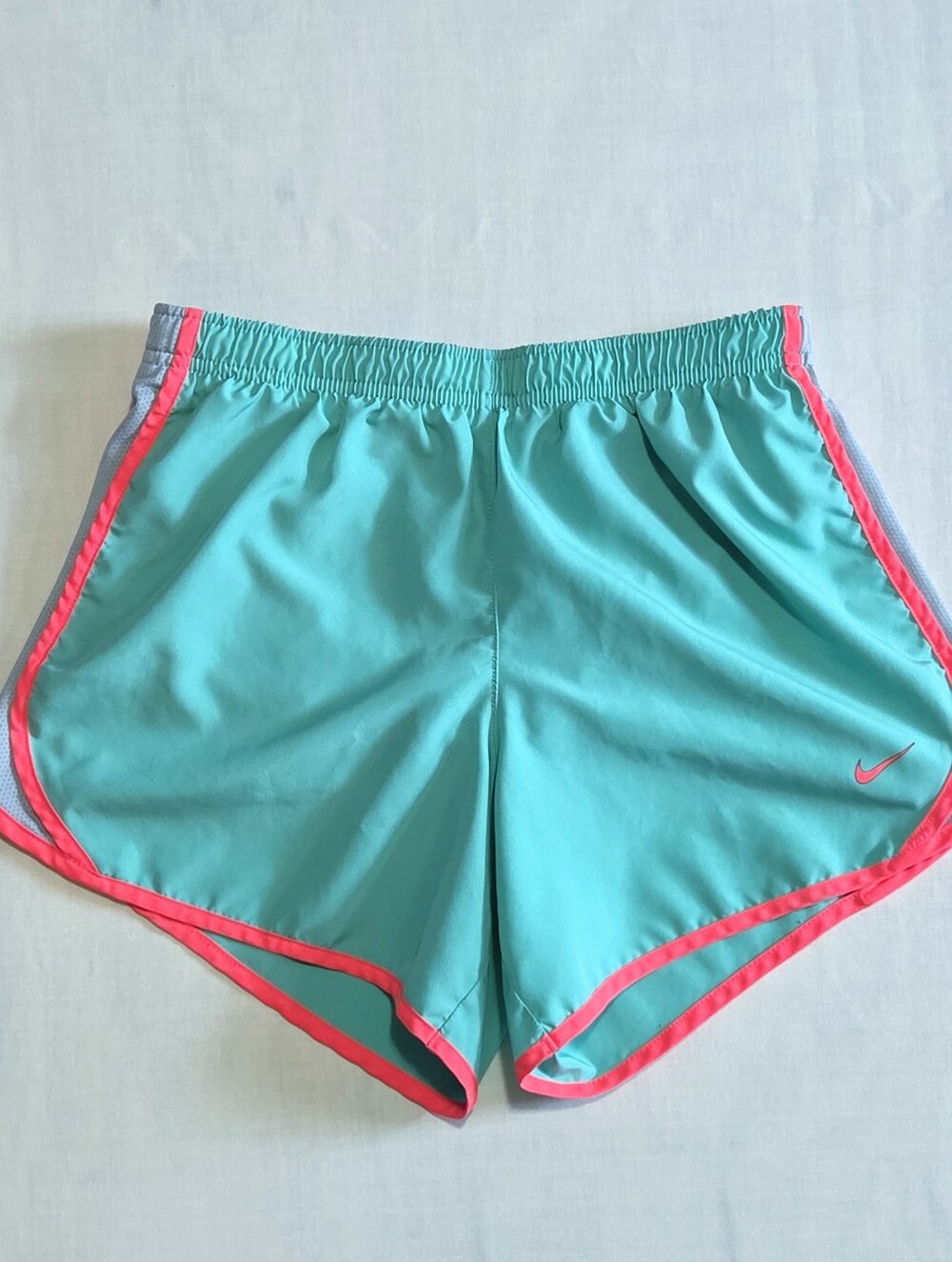 Vibrant 90s Style Teal Pink Nike Shorts S